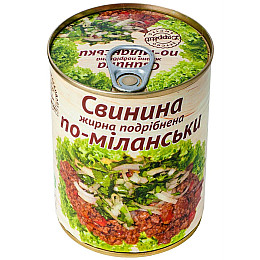 Свинина жирная измельченная по-милански L'appetit 340 г (4820177070127)