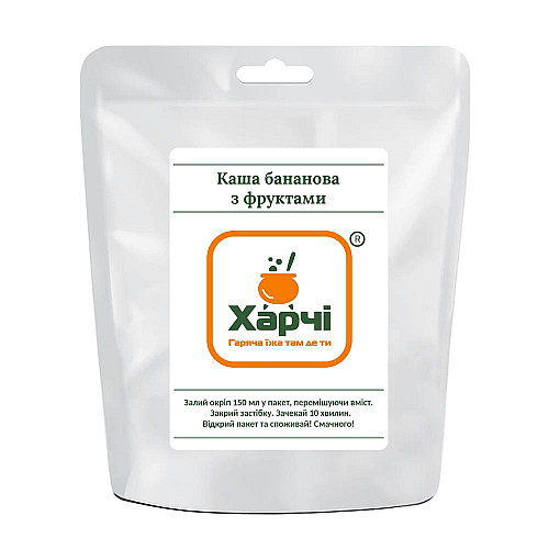 Каша Харчі бананова з фруктами 85 г (TREK-KBZF-85)