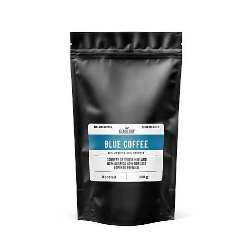Кофе в зернах Black Cat Blue 60% Арабики 40% Робуста 250г