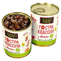Гостра квасоля з овочами hapay! Чилі нон карне 340 г