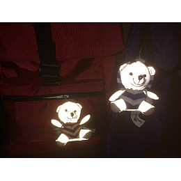 М'яка світловідбивна іграшка-талісман Refloactive Ведмедик червоний