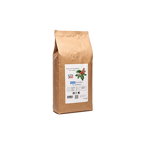 Кофе в зернах Coffee365 COLOMBIA decaf (без кофеина) 1 кг