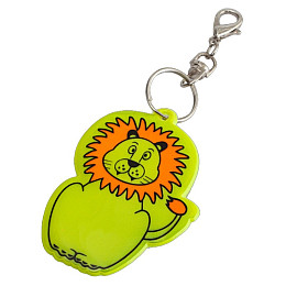 Світловідбивна м'яка підвіска Refloactive Лев Салатовий
