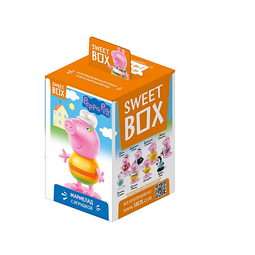 Sweet Box Свинка Пепа Мармелад з іграшкою в коробочці світ бокс Peppa pig