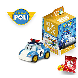 Sweetbox  Поли Робокар KIDS BOX коллекционная фигурка в коробочке c мармеладом Pobocar poli