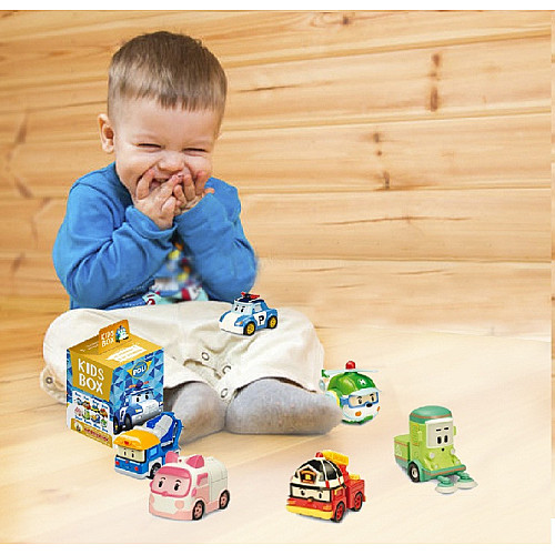 Sweetbox Полі Робокар KIDS BOX колекційна фігурка в коробочці з мармеладом Pobocar poli