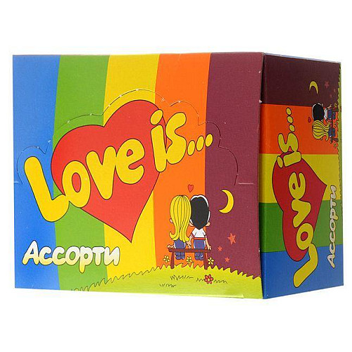 Love is Лове из Ассорти жевательная резинка 420 г; 100*4,2г Kent