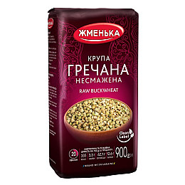 Крупа гречневая необжаренная Премиум Жменька 900 г