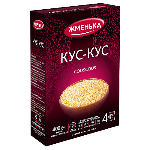 Кус-Кус пшеничный Жменька в пакетиках для варки 4шт х 100 г