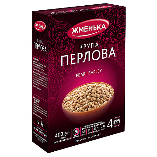 Крупа перловая Жменька в пакетиках для варки 4шт х 100 г