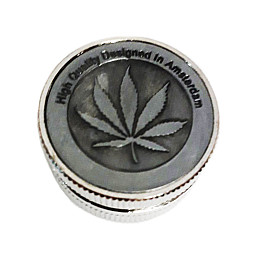 Гриндер для подрібнення тютюну ASHTRAY HL-247 Silver (do223-hbr)