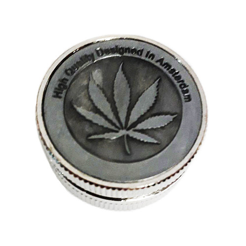 Гриндер для подрібнення тютюну ASHTRAY HL-247 Silver (do223-hbr)