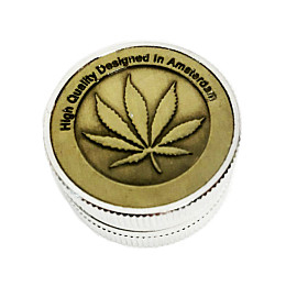 Гриндер для подрібнення тютюну ASHTRAY HL-247 Silver Gold (do224-hbr)