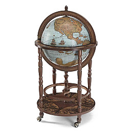 Напольный глобус-бар Minerva. Blue ocean Zoffoli SS85221