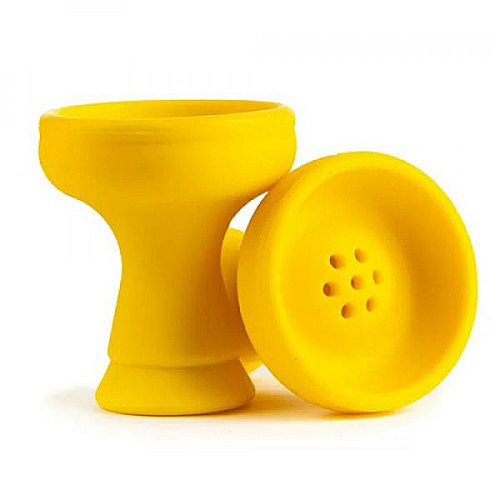 Чаша Shisha силіконова Класична з бортиком під калауд Yellow