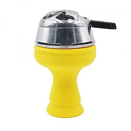 Чаша Shisha силиконовая Класическая с бортиком под калауд Yellow