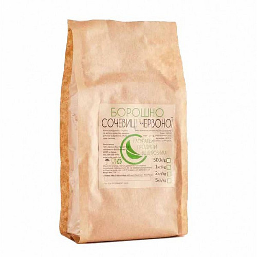 Мука з чечевиці червоної натуральна Organic Eco-Product 2 кг