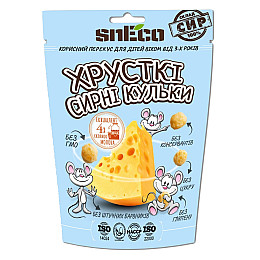 Сир сушений хрусткий спінений snEco для дiтей 