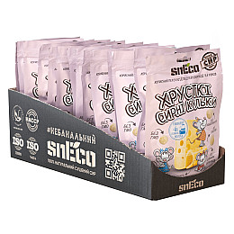 Сир сушений хрусткий спінений snEco для дітей PINK 15 шт 28г