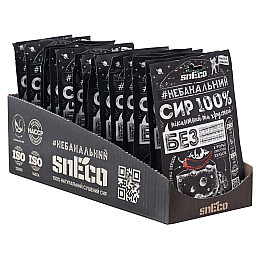 Сир сушений хрусткий спінений snEco Класичний з перцем 15 шт 30г