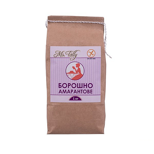Борошно амарантове без глютену "Ms. Tally" 1 кг