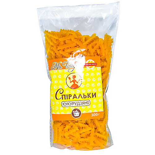 Спиральки кукурузные без глютена Ms. Tally 300 г