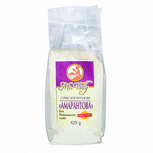 Сумiш для випiкання "Амарантова" без глютену "Ms. Tally" 425 г