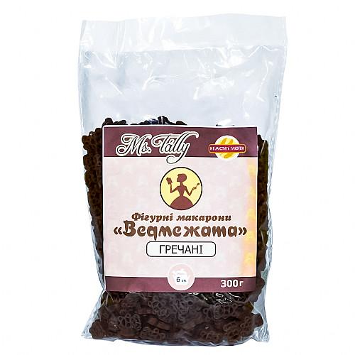Фiгурнi макарони гречанi Ведмежата без глютену Ms. Tally 300 г