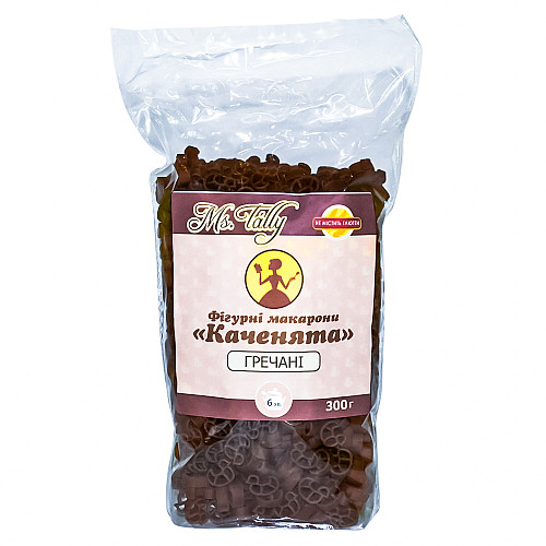 Фiгурнi макарони гречанi Каченята без глютену Ms. Tally 300 г