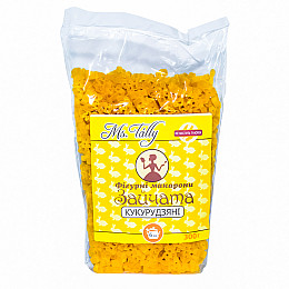Фигурные макароны кукурузные Зайчата без глютена Ms. Tally 300 г