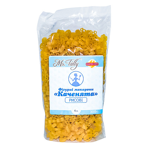 Фигурные макароны рисовые Утята без глютена Ms. Tally 300 г