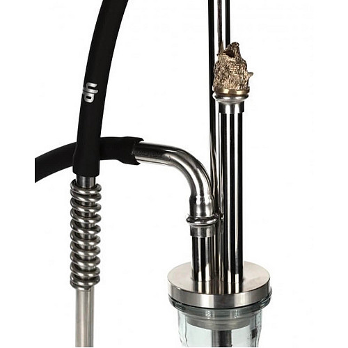 Кальян Trumpet Hookah WOLF 67 см Серебристый