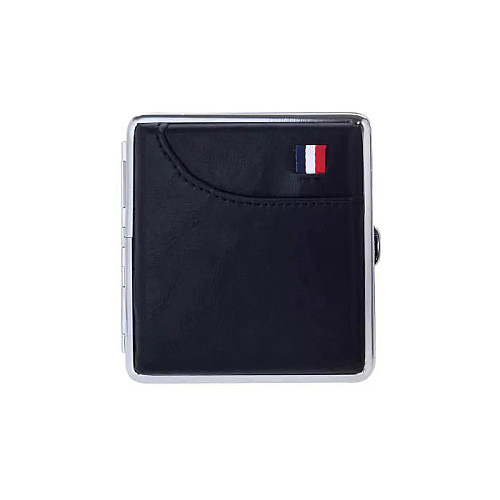 Портсигар на 20 сигарет Champ Fashion Flag Черный (40590555BL)