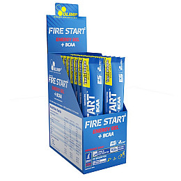 Енергетик Olimp Nutrition Fire Start Energy Gel+BCAA 20 пакетиків Зелене Яблуко