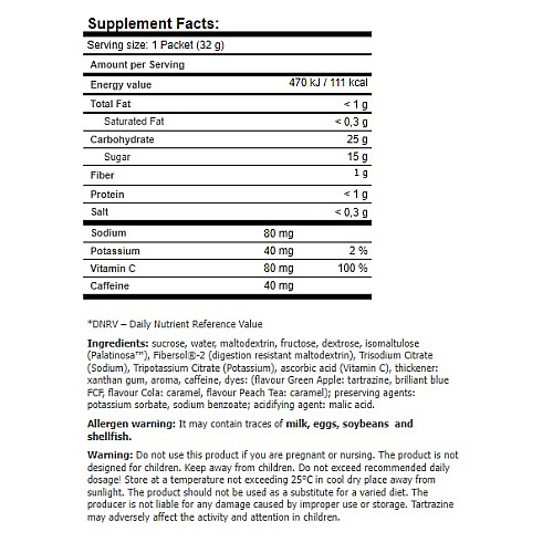 Энергетик Amix Nutrition Performance Amix Rock´s Gel Free with caffeine 32 g Peach Tea
