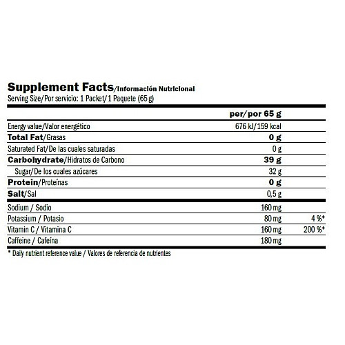 Енергетик Amix Nutrition Performance Amix Rock's Gel Free XXL з кофеїном 65 г Кровавий апельсин