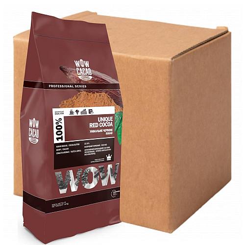 Какао-порошок Wow Cacao 100% Унікальне Червоне 10 штx1 кг