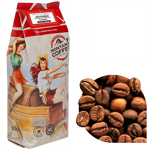 Кава в зернах Montana Coffee Колумбія 6 шт х 500 г