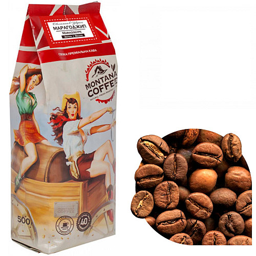 Кава в зернах Montana Coffee МАРАГОДЖИП МЕКСИКА 6 шт х 500 г