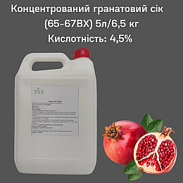 Концентрированный сок Eva Гранатовый 5 л / 6,5 кг