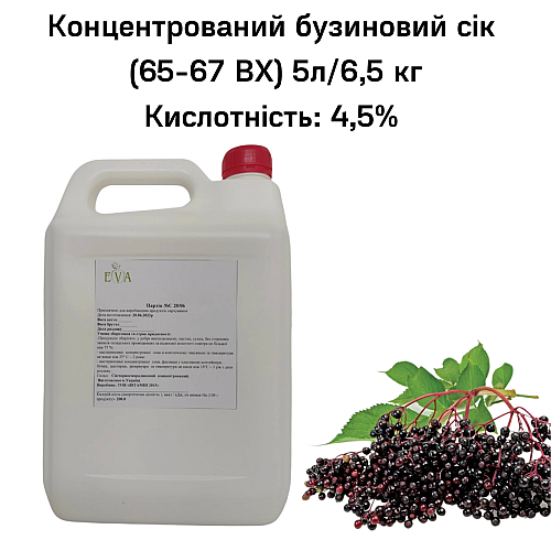 Концентрированный сок Eva Бузиновый 5 л / 6,5 кг