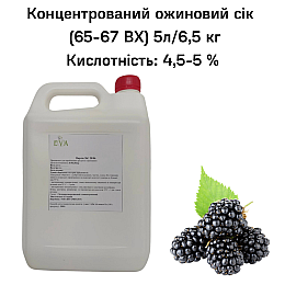 Концентрированный сок Eva Ежевичный 5 л / 6,5 кг