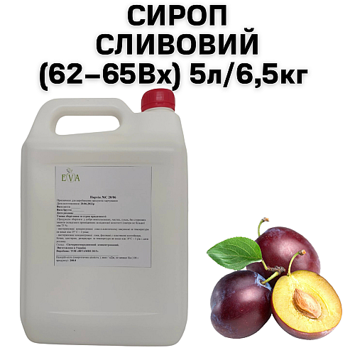 Сироп Eva Сливовий 5 л / 6,5 кг