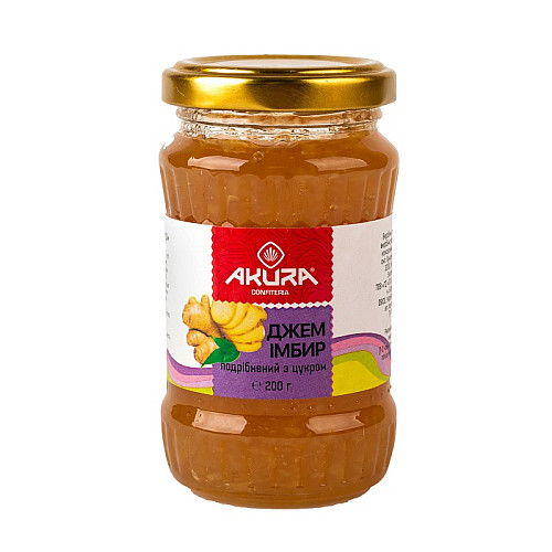 Джем імбирний з цукром ТМ Akura 200 г