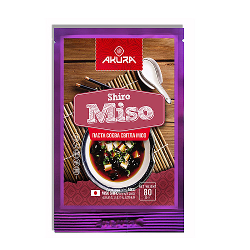 Паста соевая светлая Akura Shiro Miso 80 г