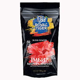 Імбир маринований рожевий ТМ Royal Tiger 70 г