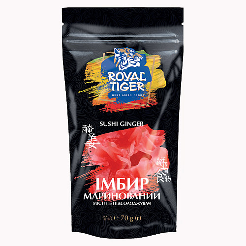 Імбир маринований рожевий ТМ Royal Tiger 70 г