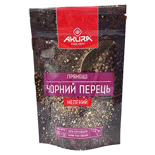 Перець чорний мелений Akura 100 г