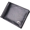 Зажим для денег из натуральной гладкой кожи ST Leather 19417 Черный