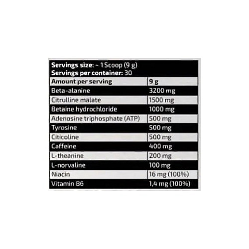 Энергетик Kevin Levrone Full Blown Energizer 270 g /30 servings/ Exotic